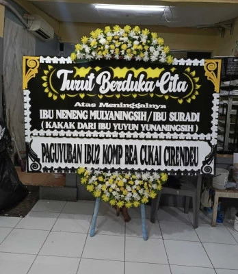 Papan Bunga di Hotel Indonesia Kempinski