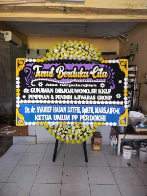 Papan Bunga di Hotel Indonesia Kempinski